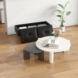Leather Bench Waiting Room Chairs - 2 Seat Office Guest Reception Bench with Cushion