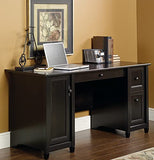 Edge Water Computer Desk with Storage Drawers, Home Office Desk, in Estate Black