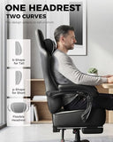 GTPLAYER Gaming Chair, 𝐁𝐢𝐠 𝐚𝐧𝐝 𝐓𝐚𝐥𝐥 Gaming Chair for Adults, 𝐖𝐢𝐝𝐞 𝐒𝐞𝐚𝐭 Computer Game Chairs with 𝐓𝐡𝐢𝐜𝐤 𝐏𝐨𝐜𝐤𝐞𝐭 𝐒𝐩𝐫𝐢𝐧𝐠 𝐂𝐮𝐬𝐡𝐢𝐨𝐧 & Footrest, Grey Ombre
