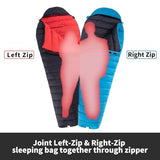 QEZER Sleeping Bag for Adults 650FP Down Mummy Sleeping Bag Cold Weather 3-Season Lightweight Compact for Camping Backpacking Hiking Travel 36°F-63°F