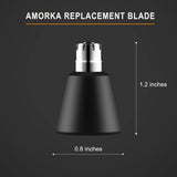 3 Pack Replacement Blade for Manscaped The Weed Whacker Nose Hair Trimmer Blades, Hygienic Twist-On Replacement Blades Compatible with Manscaped The Weed Whacker 2.0 & 1.0 Replaceable Blade, Black