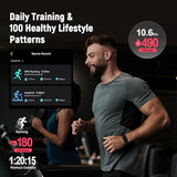 Fitness Trackers Smart Wristband With Hidden Screen(Wrist-Raise Screen Activation)Activity & Sleep Tracker with Heart Rate/HRV/Blood Oxygen (Black, Universal Size)