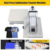 Heat Press Machine Swing Away T Shirt Pressing Machine Auto Open Clamshell Base Heat Press Transfer T-Shirt