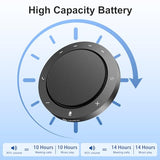 Conference Speaker and Microphone, Dual AI Mics with 360° Voice Pickup & Clear Sound, 10–14H Call Time, Bluetooth & USB-C/A Connection, Speakerphone for 1–6 People