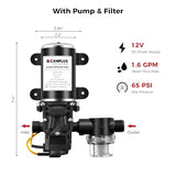 Tankless Water Heater, Camplux 1.58 GPM Propane Portable Water Heater With Pump Kit, White