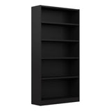 Bush Home Tall 5 Shelf Bookcase, 5 Tier Bookshelf Storage Cabinet with Adjustable Shelves for Living Room