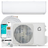GarveeHome 9000BTU Mini Split Air Conditioner& Heater, 24 SEER2 115V Wall-Mounted Ductless AC Unit Cools Rooms Up to 450 Sq. Ft, Energy Efficient Inverter AC with Heat Pump