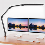 Bright LED Desk Lamp with Clamp,Eye Caring Architect Led Desk Lights with Adjustable Swing Arm for Office Home