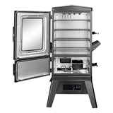 Digital Electric Smoker with Cover, LED Display Build in Meat Probe Large Capacity BBQ Smokers, 4 Racks Smoke More with 633 sq in Cooking Area