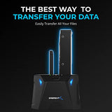 Bay External Hard Drive Docking Station for 2.5 or 3.5in HDD, SSD with Hard Drive Duplicator