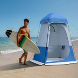 Camping Shower Tent, 7.9 FT Extra Tall Oversize Privacy Tents, Portable Outdoor Bathroom Toilet Tent with Floor, Easy Set Up Privacy Shelter for Dressing, Hiking, Fishing, UPF50+