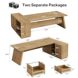 Tribesigns 78" L-Shaped Executive Desk, Large Modern Office Desk