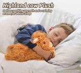 2Pcs Highland Cow Stuffed Animals, Microwavable Stuffed Animal Adorable Fluffy Highland Cow Plush for Warmth Comfort, Heatable Coolable Lavender Scent Toy, Cute Soft Plushies Gift for Kid Boys & Girls
