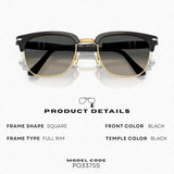 Persol PO3375S Square Shape Sunglasses With Official Eyewear Kit