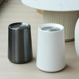 LEASYLIFE 8L/2.1GALbrass Garbage can with Swing lid，Brushed Nickel Gold Trash can