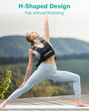 Mieakvool Weighted Vests for Women Men, 8 12 16 20 lb Weighted Vest with Storage Pockets, Rucking Vest with Reflective Stripe, Adjustable Straps
