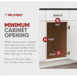 Rev-A-Shelf RV-18KD-18C S Double Pullout Trash Can for Kitchen Cabinets