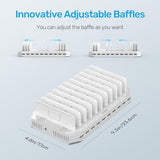 【10PCS】 Unitek 10-Port Charging Station, Fast Charger Dock for Multi-Device