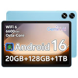 Tablet 10.1 inch Android 16 Tablet with Octa-Core Processor, 20GB RAM 128GB ROM 1 TB Expandable
