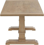Crosley Furniture Joanna 9-Piece Modern Farmhouse Dining Table Set for 8 with Ladderback Chairs, Rustic Brown