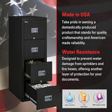 FireKing Patriot Vertical 4 Drawer Fire Rated File Cabinet