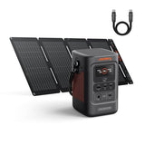 Jackery Explorer 240D Power Bank, 256Wh LiFePO4 Battery Portable Power Station, 200W DC Output with 40W Air Solar Panel