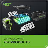 Greenworks 40V 20" Brushless Push Mower, 4.0Ah Battery (Aluminum Handles + Light)