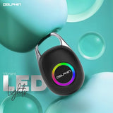 Dolphin Waterproof Clip-On Bluetooth Speaker – Portable & Rechargeable, Perfect for Hiking, Travel, Beach, Pool, and Outdoor Adventures (Black)