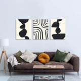 daktenn Boho Wall Art Set of 3 Matisse Wall Art Minimalist Wall Art Abstract Geometric Prints for Bathroom Bedroom Living Room 18"x24"x3 Panels