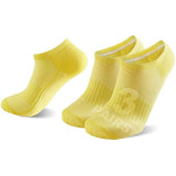 Sunew 3 Pairs Viscose Bamboo Socks Women Soft Cushioned Moisture Wicking Comfortable No Show Low-Cut Workout Ankle Running Hiking Golf Socks Yellow S