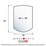 Ultimat Polycarbonate Contoured Chair Mat for Carpets up to 1/2