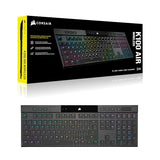 Corsair K100 AIR Wireless RGB Mechanical Gaming Keyboard - Ultra-Thin, Sub-1ms Slipstream, Low-Latency Bluetooth