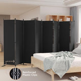C-Hopetree 8 Panels Room Divider, 6 Ft Tall Indoor Folding Privacy Screen, Portable Partition Separator