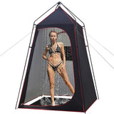 Camping Shower Tent, Portable Outdoor Privacy Shelter for Showering & Changing, 7.2 FT Easy-Setup Toilet Tent with Floor & UPF 50+, Ideal for Hiking, Fishing, Beach