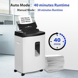 150 Sheet Auto-Feed Paper Shredder, Micro Cut P-5 High Security (5/64 x 19/32 inches