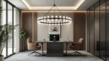 60 Inch Black Wagon Wheel Chandelier with Crystal Shade, 60 Lights