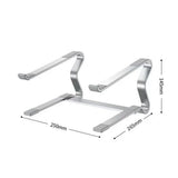 DTTLYQF Aluminum Laptop Stand Portable Game Notebook Holder Compatible with Inch Computer Non-Slip Base