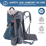 WIPHA Hiking Baby Carrier Backpack, Lightweight Child Carrier, Breathable Mesh Toddler Carrier for Outdoor Adventures, Ergonomic Design, Perfect for Travel, Hiking & Daily Use