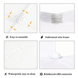 AWTATOS Cube Storage Organizer Storage 12 Cube Bookshelf DIY Plastic Closet Clothes Storage Shelves, White