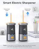 Electric Pencil Sharpener for Kids, Hands-Free, Rechargeable, Auto in & Out Spaceship Fully Automatic Pencil