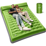 OGERY Double Sleeping Pad for Camping, 6" Extra-Thick Reinforced Camping Sleeping Pad with Pillows & Built-in Foot Pump, Ultralight Inflating Camping Mattress for Backpacking Tent Hiking Travel