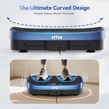 HTM Vibration Plate Exercise Machine - 330lbs Weight Capacity, 120 Speed Levels, Full Body Workout Shake Board for Home