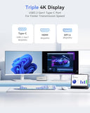 KAMRUI Pinova P2 Mini PC 8GB RAM 512GB SSD, AMD Ryzen 4300U(Beats 10110U/3500U/N95,Up to 3.7GHz,4C/8T) Mini Computers,Triple 4K Display/HDMI+DP+Type-C/WiFi/BT for Home/Business Mini Desktop Computers