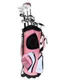 Sephlin - Lady Talia Signature Pink Right Hand 13 Pcs Golf Clubs Set & Golf Bag Age 9-12