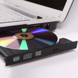 TechMagnet Internal 7mm Slim SATA 8X DVDRW CD DVD RW ROM Burner Writer M-Disc Laptop Super Multi PC Mac Tray Loading Optical Drive Device Compatible with Dell, Lenovo, HP, Asus, Acer (Renewed)