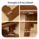 FLEXISPOT Hako G1 Queen Solid Wood Platform Bed with Tool-Free Assembly