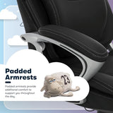 Serta Bryce Executive Office Chair, Ergonomic Computer DeskChairs with Patented AIR Lumbar Support, Comfy Body Pillows, Black