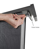 M&T Displays Black Plywood Stand up Floor-Standing Podium Lectern for Speaker