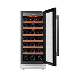 Ca'Lefort 15 Inch Wine Fridge, 33-Bottle Wine Cooler Refrigerator | 40-65°F Control