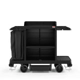 Suncast Commercial Standard Housekeeping Cart with Laundry Bag, Vacuum Holders